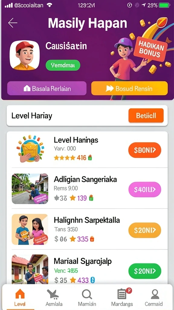 Tampilan halaman utama yang menarik dan intuitif.