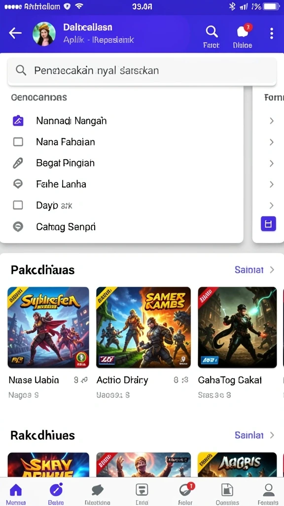 Tampilan menu game di <strong>666FF</strong> yang menarik.