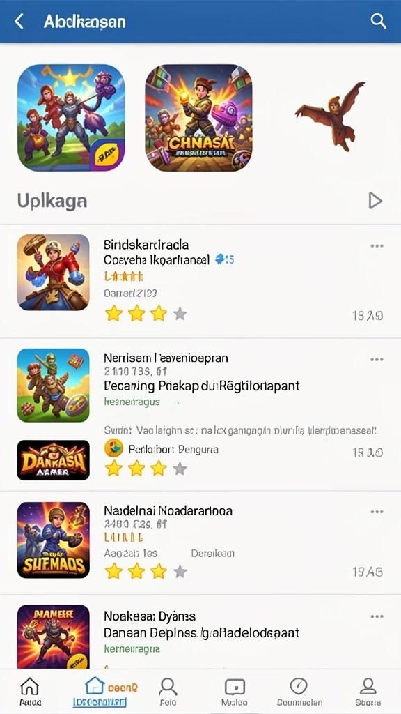 Beragam permainan seru dan menantang.