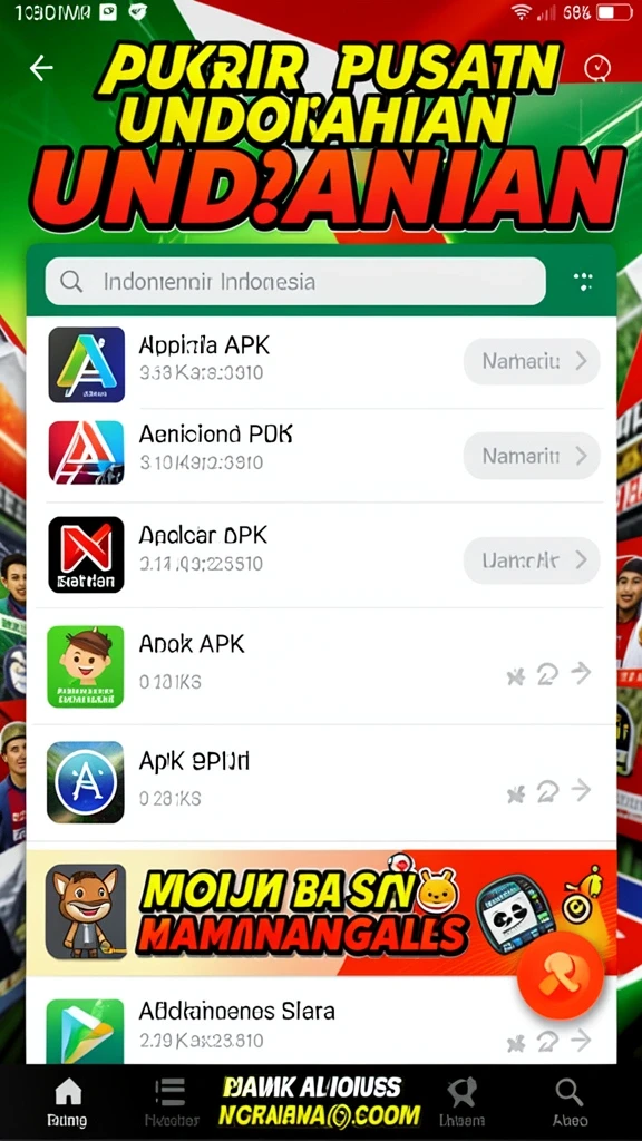 Tampilan menarik dari layar utama ARWANATOTO.
