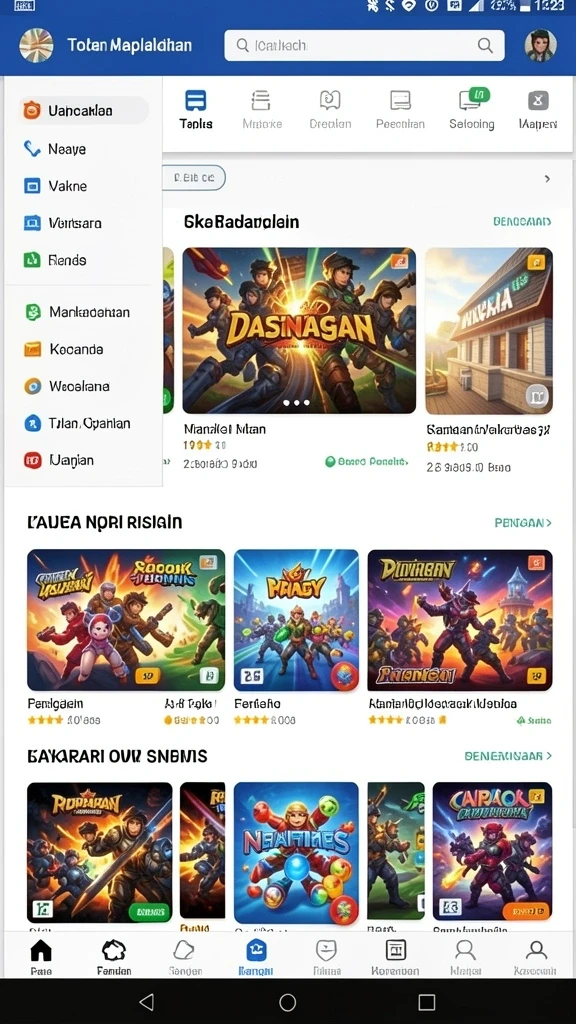Tampilan antarmuka yang user-friendly.