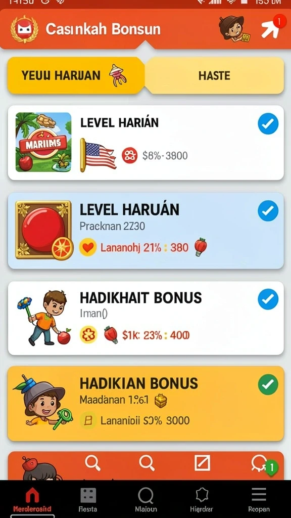 Tampilan menarik dari layar awal permainan CADAS138.