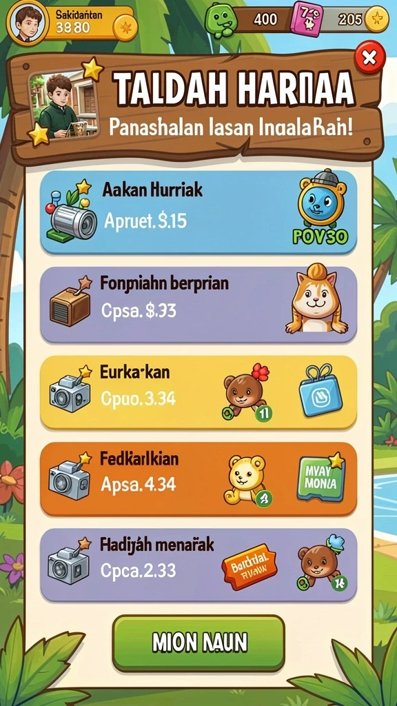 Tantangan menarik di DEWANUSA yang menguji keterampilanmu.