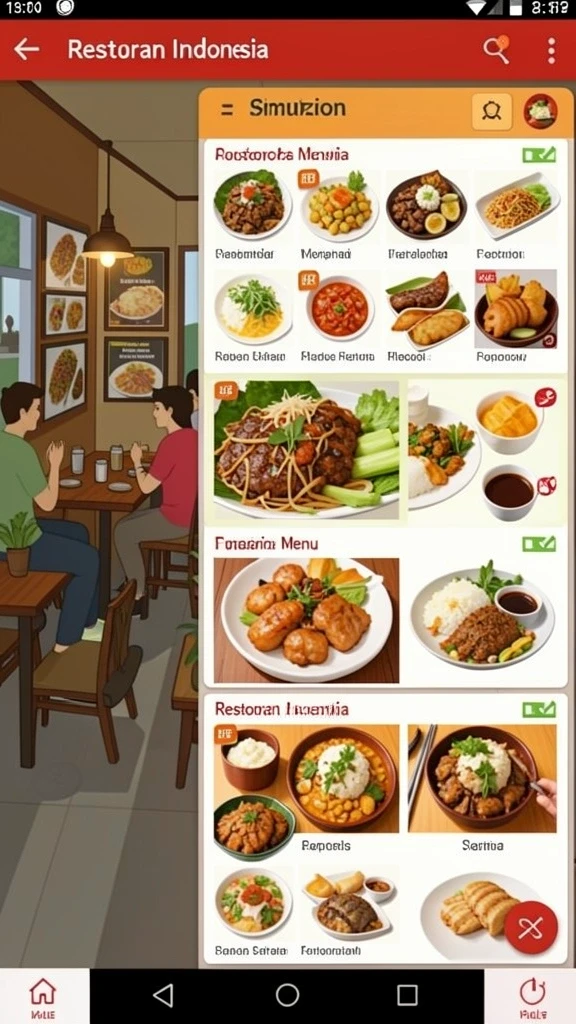 Tangkapan layar menunjukkan karakter-karakter unik dalam game.