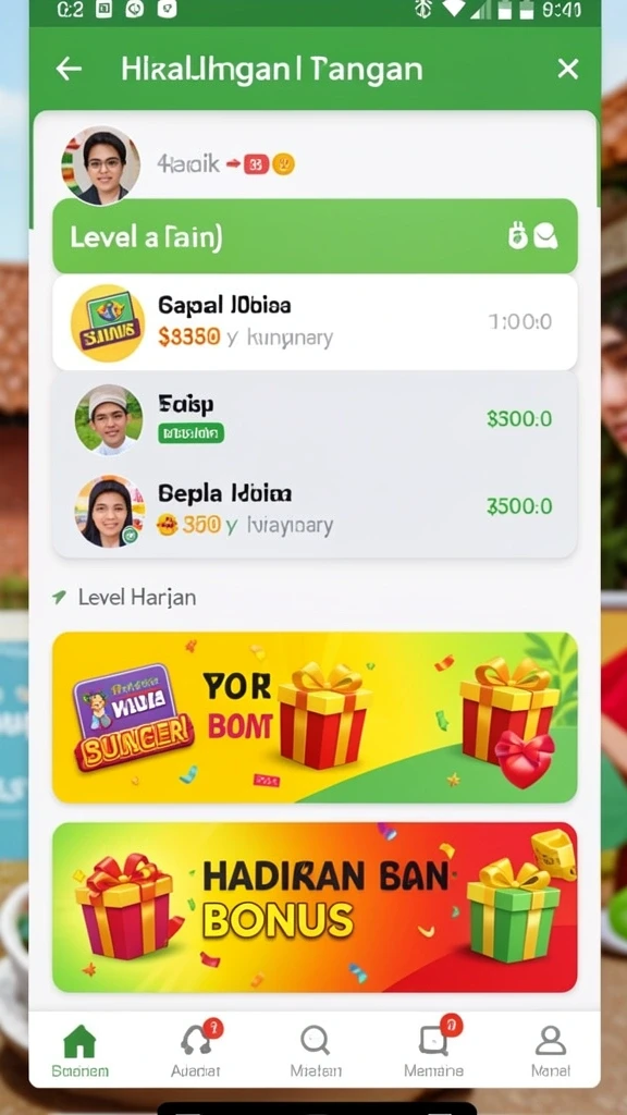 Tampilan awal yang memukau dengan karakter menarik.