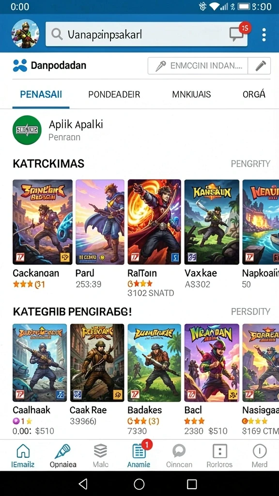 Screenshot saat pemain berinteraksi dalam mode kompetitif.