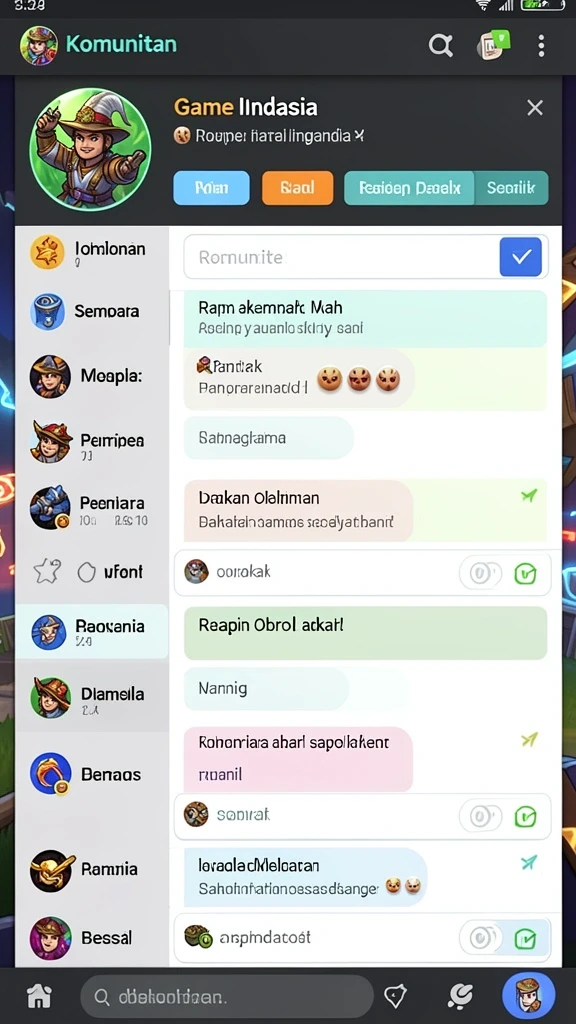 Komunitas aktif dengan interaksi menarik antar pemain.