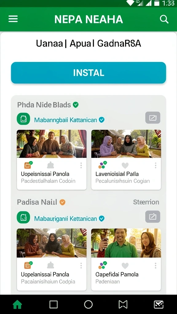 Tampilan utama LUCUBET yang menarik dan intuitif.