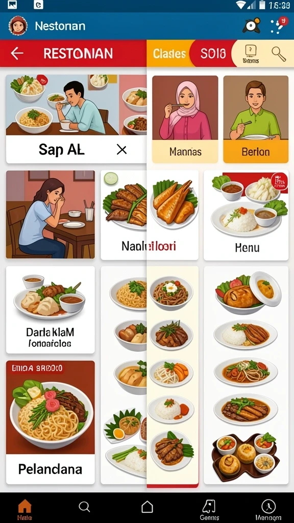 Karakter yang bisa disesuaikan dengan berbagai pilihan.