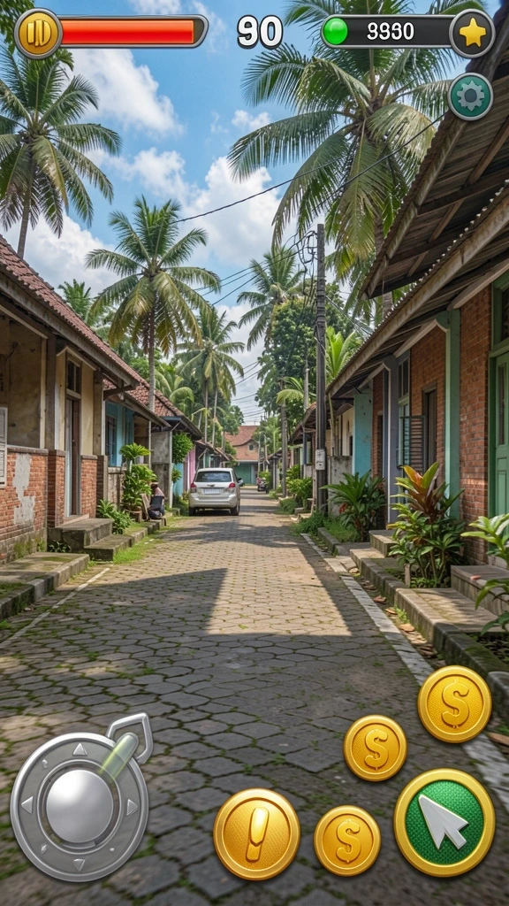 Screenshot menampilkan aksi seru dalam gameplay.