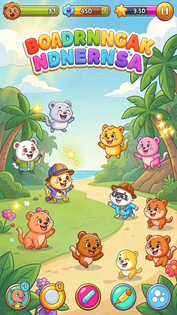 Screenshot permainan slot yang penuh warna dan efek suara menarik.