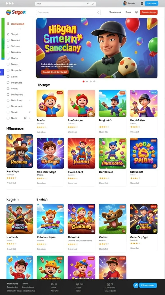 Screenshot memperlihatkan berbagai tantangan yang harus dilalui pemain.