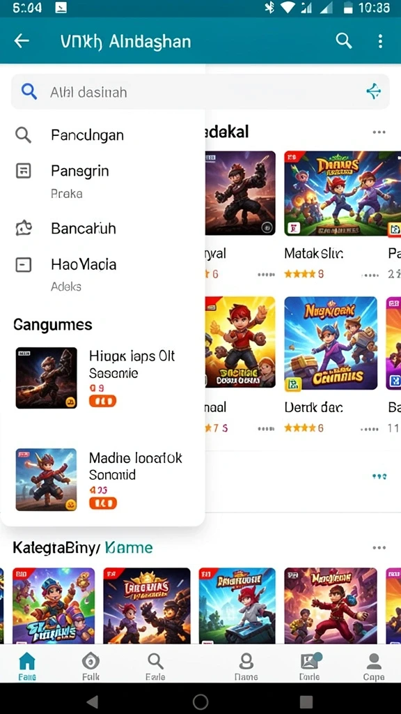 Fitur mode permainan yang beragam dan seru.