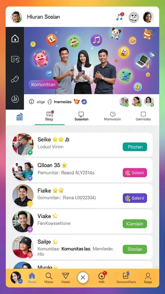 Tampilan antarmuka aplikasi PESIAR88 yang user-friendly.