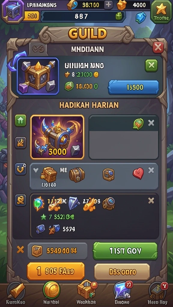 Gambar karakter utama dalam aksi bertarung.