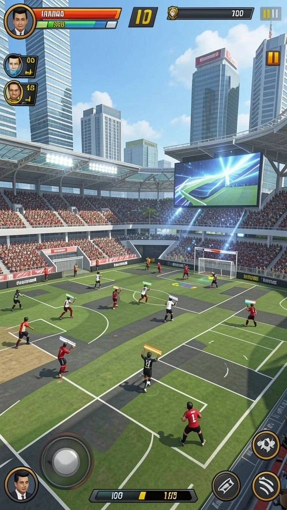 Tangkapan layar memperlihatkan lingkungan fantastis dalam game.