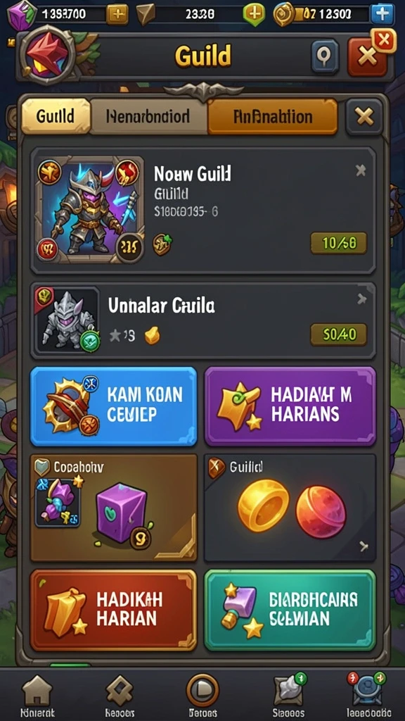 Screenshot menampilkan salah satu permainan yang sedang berlangsung.