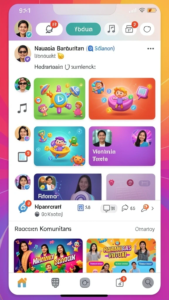 Beragam tema permainan yang menarik dan penuh warna.