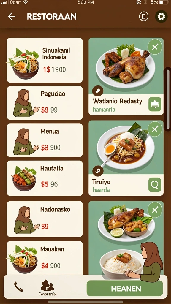 Tampilan antarmuka yang user-friendly dan menarik.