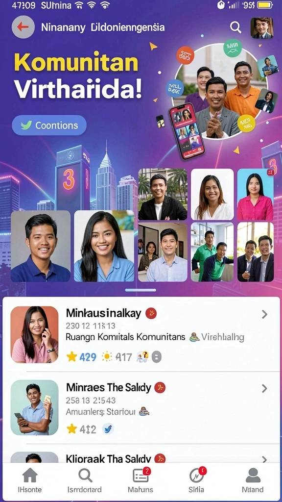 Tampilan antarmuka yang sederhana dan menarik.