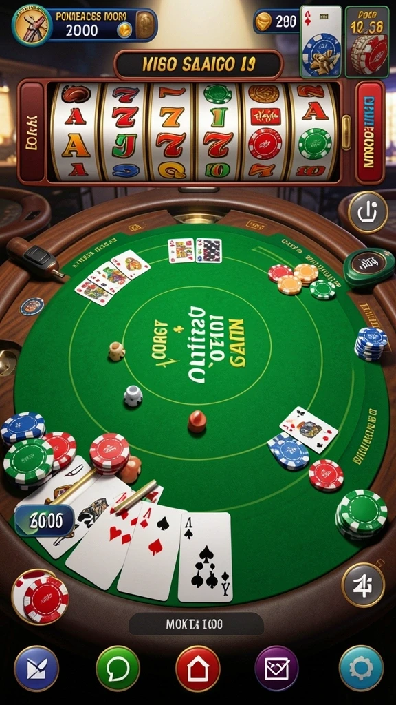 Screenshot menunjukkan antarmuka karakter dengan grafis yang menarik.