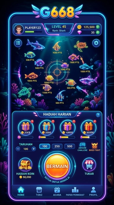 g668 — layar beranda